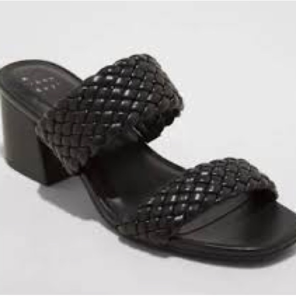TARGET A NEW DAY BRAIDED SQUARE TOE HEEL SIZE 10 - Picture 1 of 3